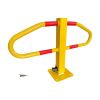 Arceau de parking rabattable avec pied central jaune avec clés
