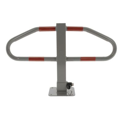 Arceau de parking rabattable avec pied central gris