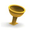 Tourniquet Jeux Soucoupe incliné Jaune