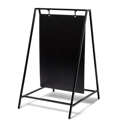 Chevalet double face suspendu ardoise noir