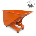 Photo : Benne basculement automatique orange 500 L - Sans
