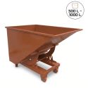 Photo : Benne basculement automatique marron 500 L - Sans