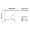 Dimensions benne basculement automatique noire
