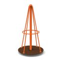 Photo : Tourniquet Cône Pyramidal - 4 à 10 places Modèle 1 - Sur platine
