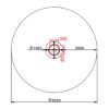 Zone d'impact Tourniquet Cône Pyramidal Modèle 1