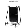 Chevalet double face ardoise suspendu - impression bloc supérieur