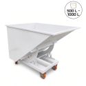 Photo : Benne basculement automatique blanche 500 L - Sans