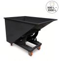 Photo : Benne basculement automatique noire 500 L - Sans
