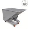 Benne auto basculante grise 500-1000L