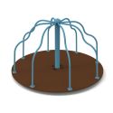 Photo : Tourniquet Carrousel - 8 places Bleu - Sur platine