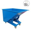 Photo : Benne basculement automatique bleue 500 L - Sans