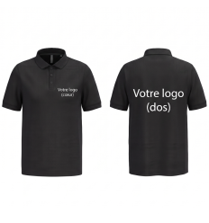 Polo à personnaliser entreprise noir