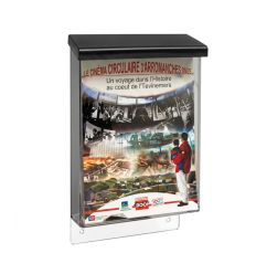 Porte brochure avec couvercle A5