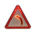 Photo : Panneau A1b lumineux à Leds - virage à gauche Secteur - 500 mm