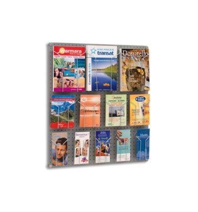 Panneau mural perforé brochures A4 et A5