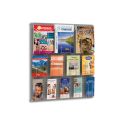 Photo : Panneau mural perforé pour brochures A4 et A5