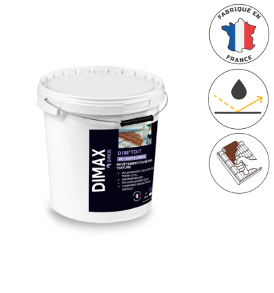 Peinture toiture marron 17L