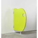 Photo : Séparateur WC maternelle forme Pomme Vert pomme - Gris clair RAL 7038