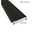 Photo : Nez de marche pvc souple plat extérieur et intérieur Gris - 1,5 m