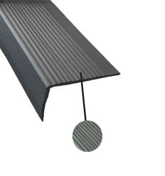 Nez de marche gris en pvc souple à cornière