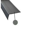Nez de marche gris en pvc souple à cornière