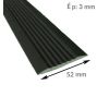 Dimensions nez de marche plat adhésif en pvc souple