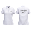Polo femme personnalisable blanc
