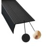 Nez de marche noir adhésif en pvc souple