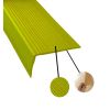 Nez de marche en pvc souple adhésif couleur jaune