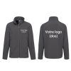 veste HOMME softshell professionnel grise