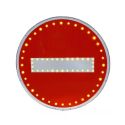 Photo : Panneau B1 lumineux à Leds - Sens interdit Secteur - ø 650 mm