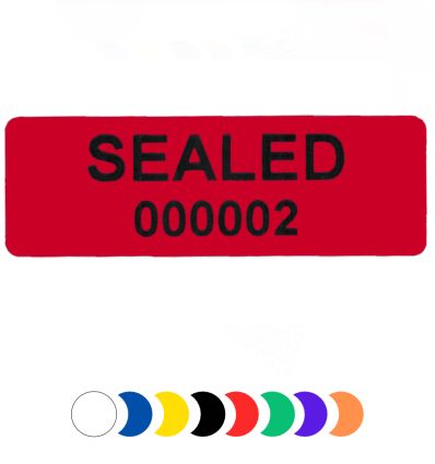 Étiquettes de sécurité sans transfert couleurs VOID