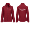 Veste softshell entreprise rouge