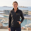 Veste softshell professionnelle femme personnalisée logo côté coeur