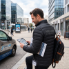 Doudoune personnalisée logo entreprise​ côté dos homme