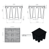 plan dimensions passage de fourches