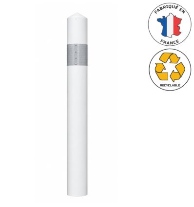 J1 - Balise de virage grise et blanche