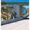 Mise en situation balise J1 pour glissière en béton
