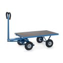 Photo : Char à bras charge lourde 4 roues avec plateau Gonflables - 1200 x 800 mm - Sans