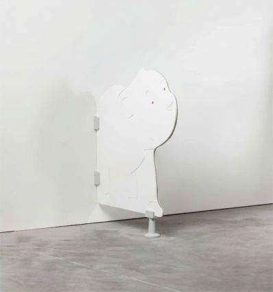 Séparateur WC maternelle forme Ours Blanc