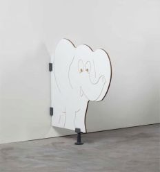 Séparateur WC maternelle forme Éléphant Blanc