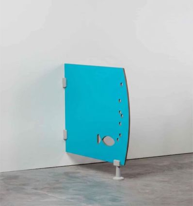 Séparateur WC maternelle forme Poisson Bleu turquoise