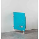 Photo : Séparateur WC maternelle forme Poisson Bleu turquoise - Gris clair RAL 7038