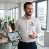 Chemise entreprise personnalisée homme