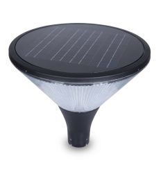 Tête mât solaire dessus