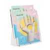 Porte brochure transparents 2 cases