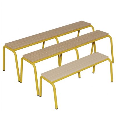 Bancs gigognes pour école