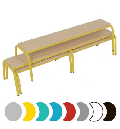Banc gigogne pour école