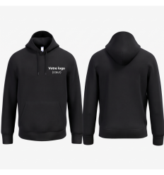 Sweat shirt noir pour entreprise​ à capuche personnalisé