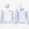 Sweat-shirt​ à capuche blanc personnalisé